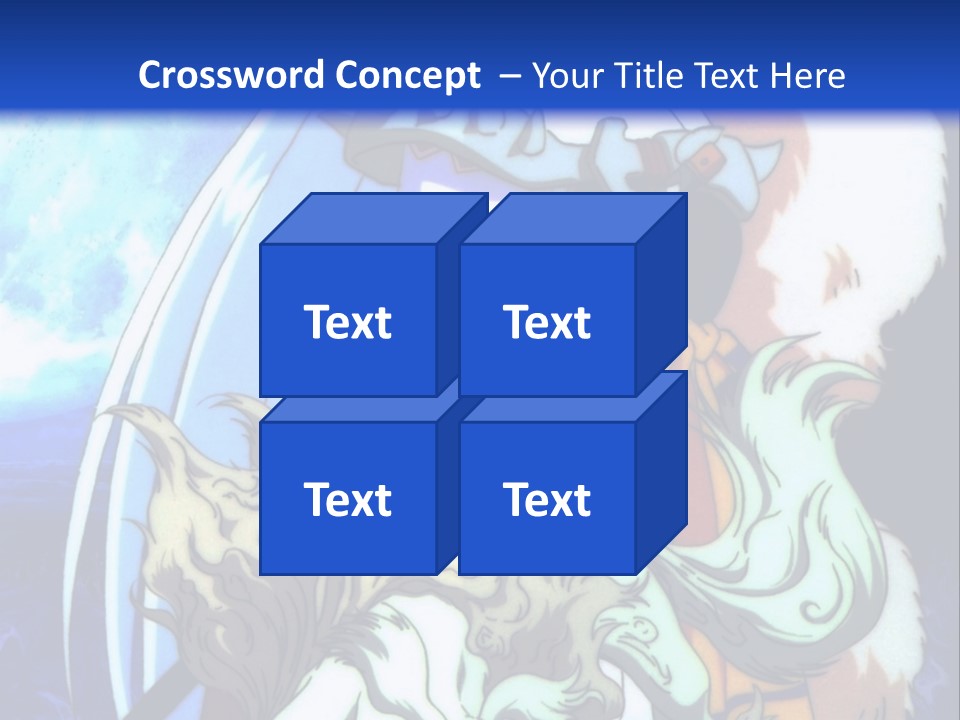 A Woman In A White Dress Standing Next To A Wolf PowerPoint Template