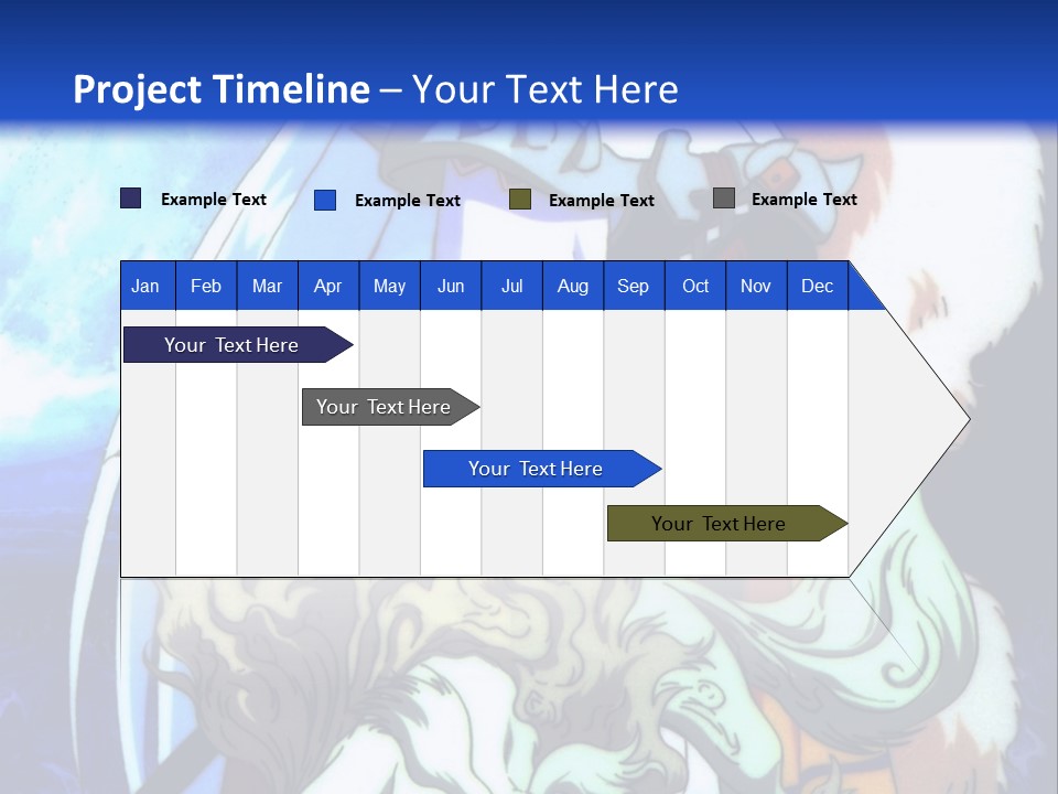 A Woman In A White Dress Standing Next To A Wolf PowerPoint Template