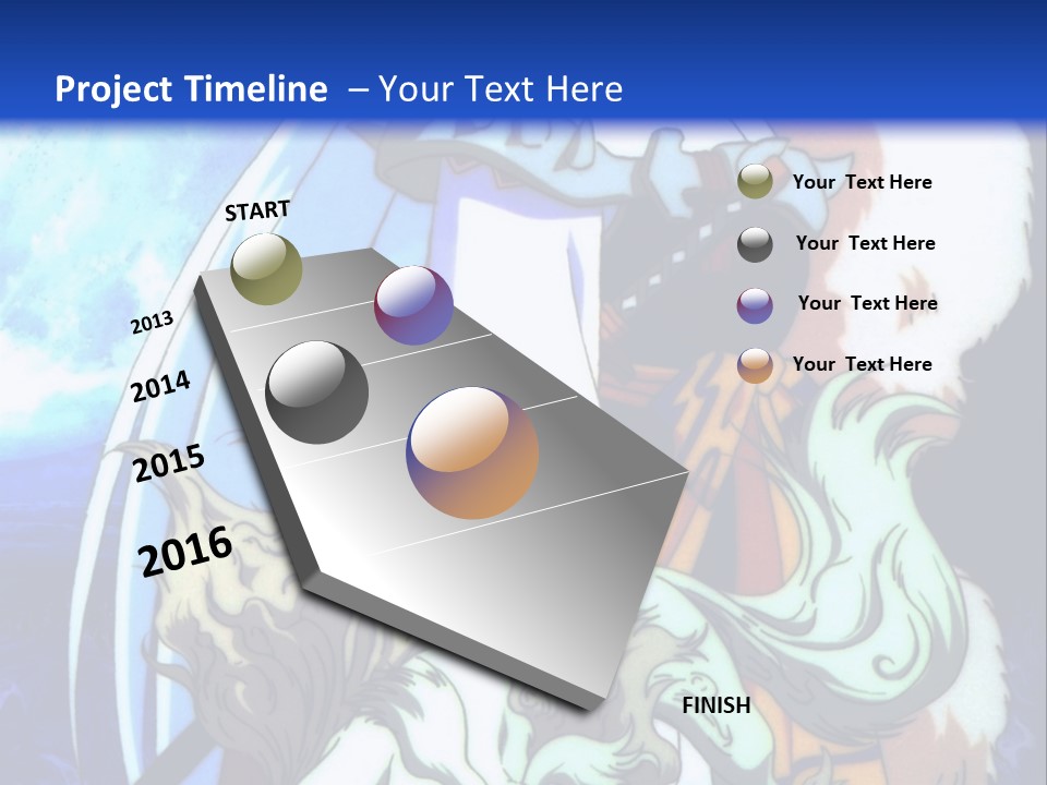 A Woman In A White Dress Standing Next To A Wolf PowerPoint Template