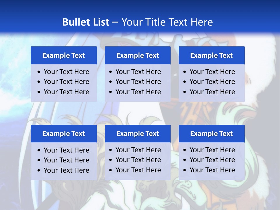 A Woman In A White Dress Standing Next To A Wolf PowerPoint Template