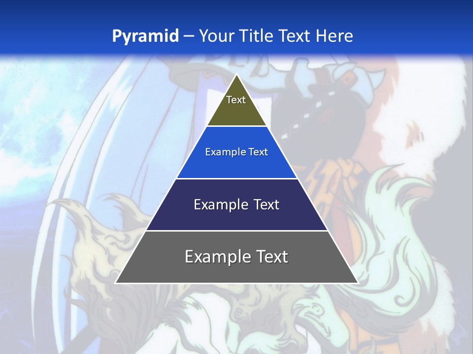 A Woman In A White Dress Standing Next To A Wolf PowerPoint Template