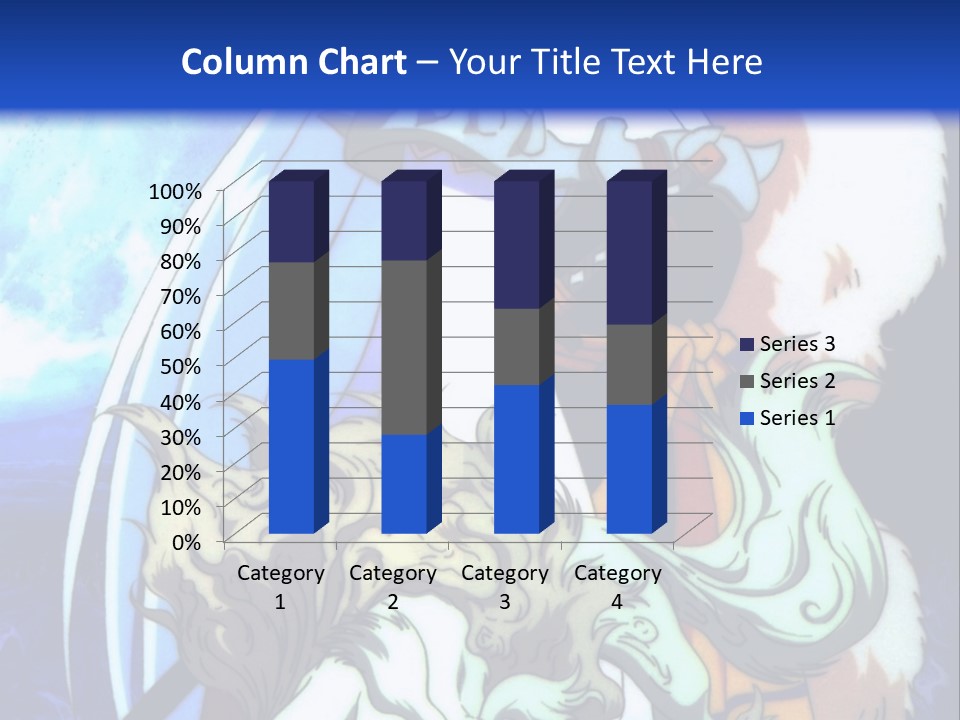 A Woman In A White Dress Standing Next To A Wolf PowerPoint Template