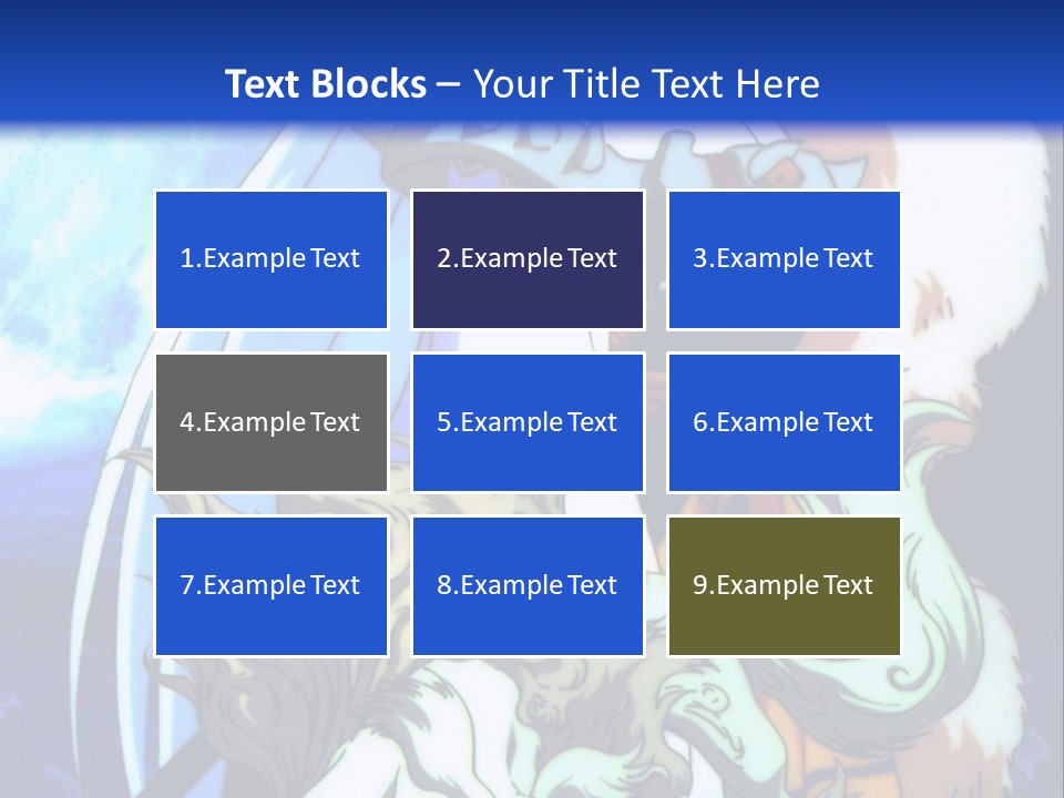 A Woman In A White Dress Standing Next To A Wolf PowerPoint Template