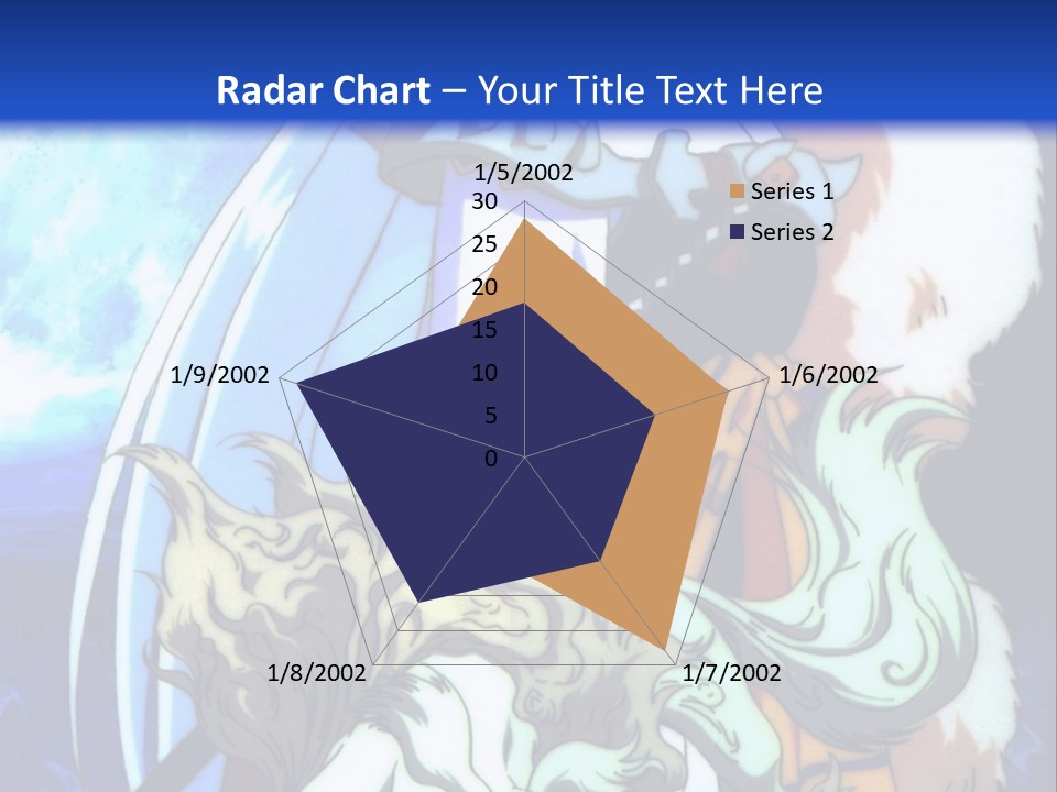 A Woman In A White Dress Standing Next To A Wolf PowerPoint Template