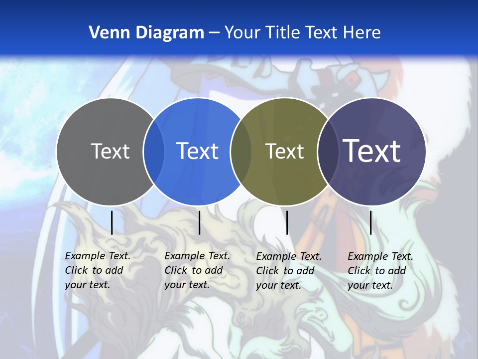 A Woman In A White Dress Standing Next To A Wolf PowerPoint Template