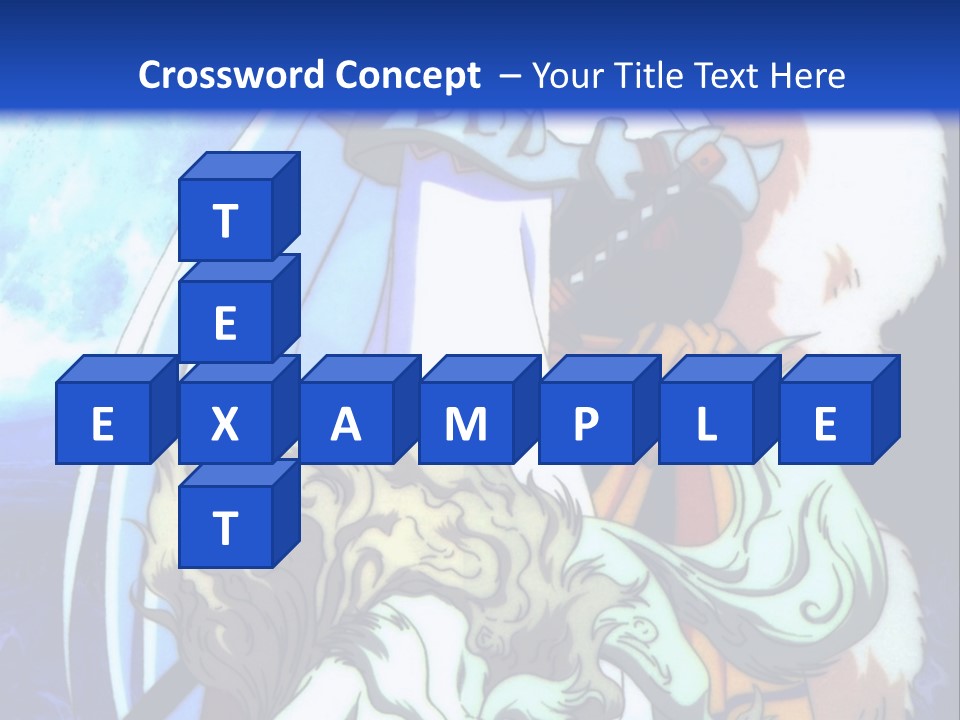 A Woman In A White Dress Standing Next To A Wolf PowerPoint Template