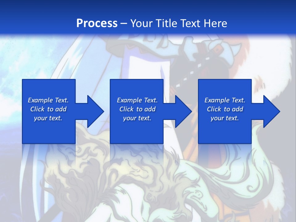 A Woman In A White Dress Standing Next To A Wolf PowerPoint Template