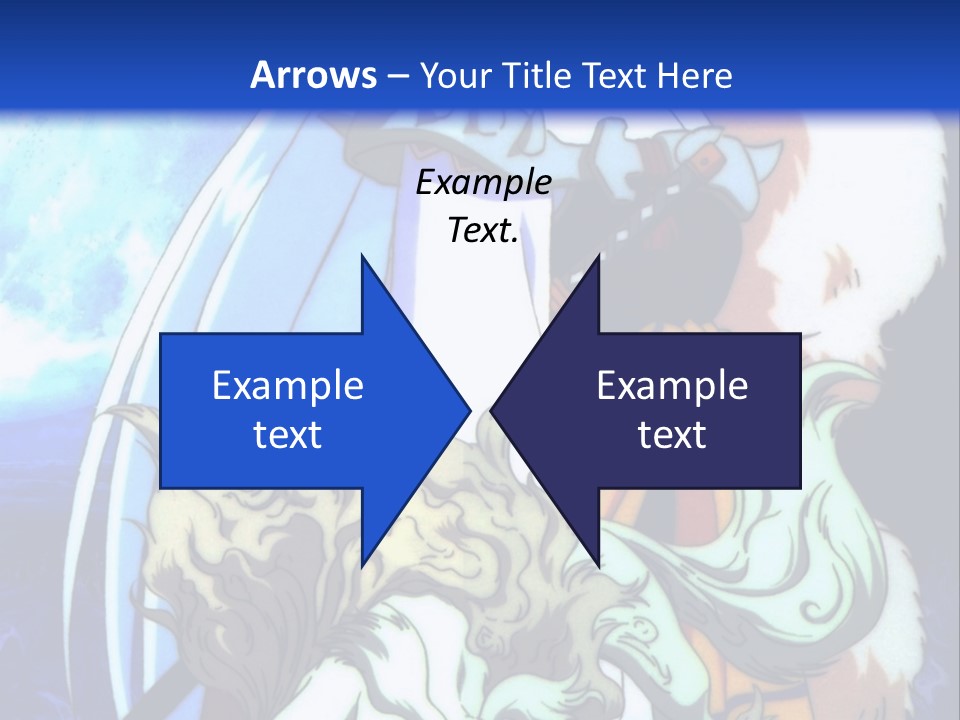 A Woman In A White Dress Standing Next To A Wolf PowerPoint Template