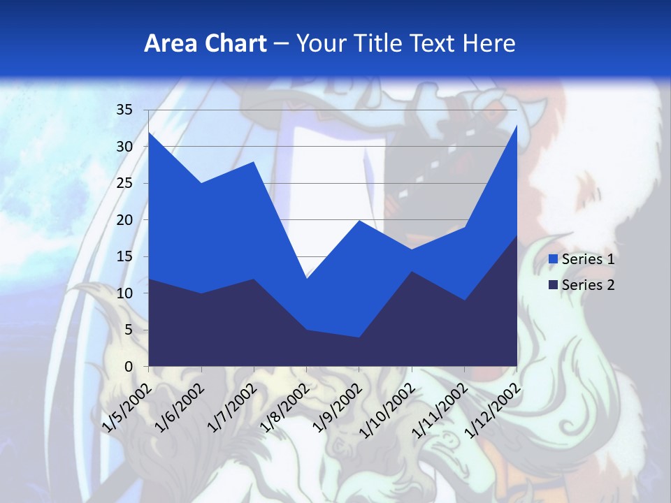 A Woman In A White Dress Standing Next To A Wolf PowerPoint Template