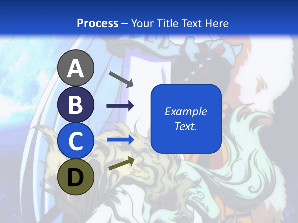 A Woman In A White Dress Standing Next To A Wolf PowerPoint Template