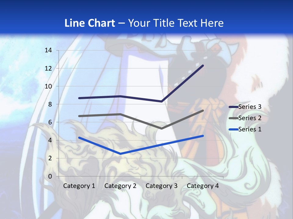 A Woman In A White Dress Standing Next To A Wolf PowerPoint Template