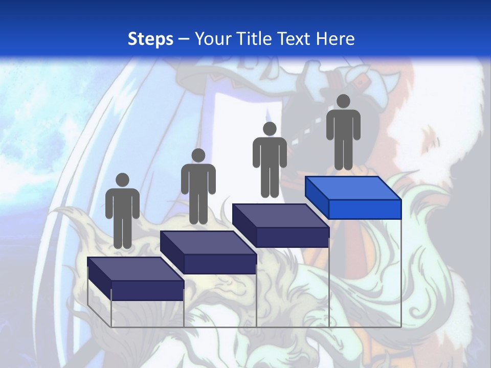 A Woman In A White Dress Standing Next To A Wolf PowerPoint Template