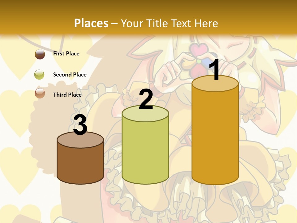 A Girl In A Yellow Dress Is Holding A Teddy Bear PowerPoint Template