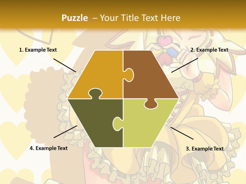 A Girl In A Yellow Dress Is Holding A Teddy Bear PowerPoint Template