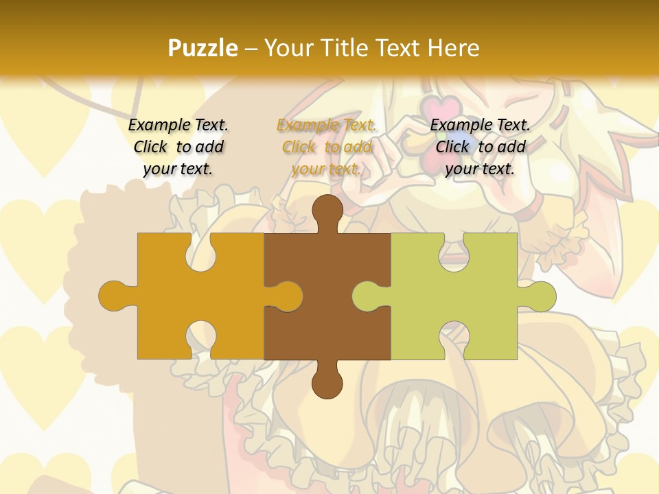 A Girl In A Yellow Dress Is Holding A Teddy Bear PowerPoint Template