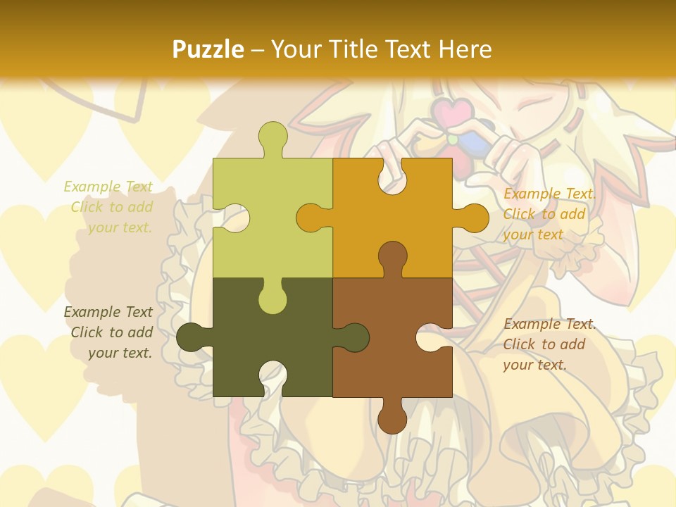 A Girl In A Yellow Dress Is Holding A Teddy Bear PowerPoint Template