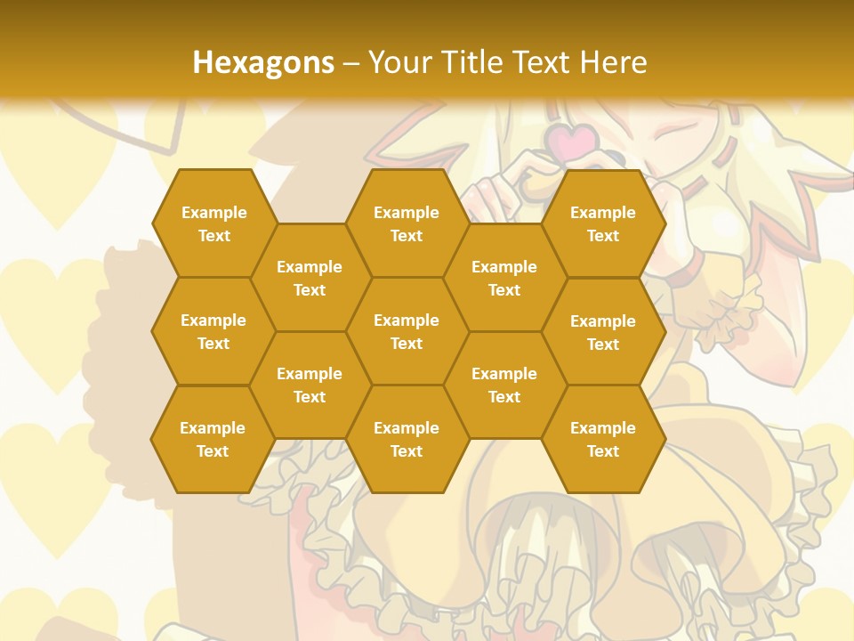 A Girl In A Yellow Dress Is Holding A Teddy Bear PowerPoint Template