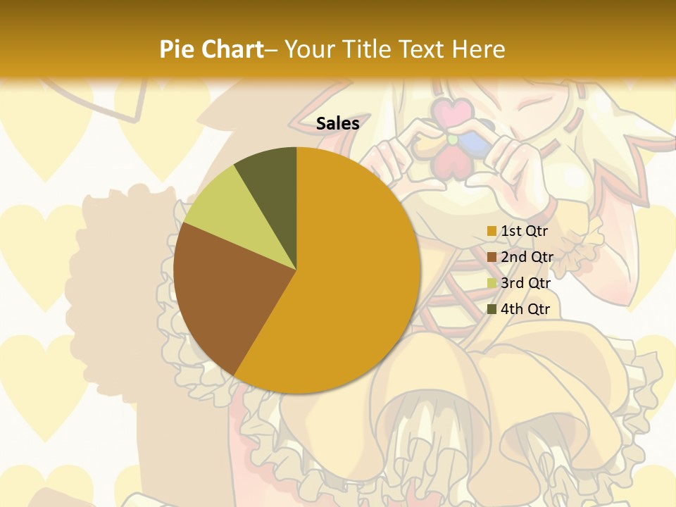 A Girl In A Yellow Dress Is Holding A Teddy Bear PowerPoint Template