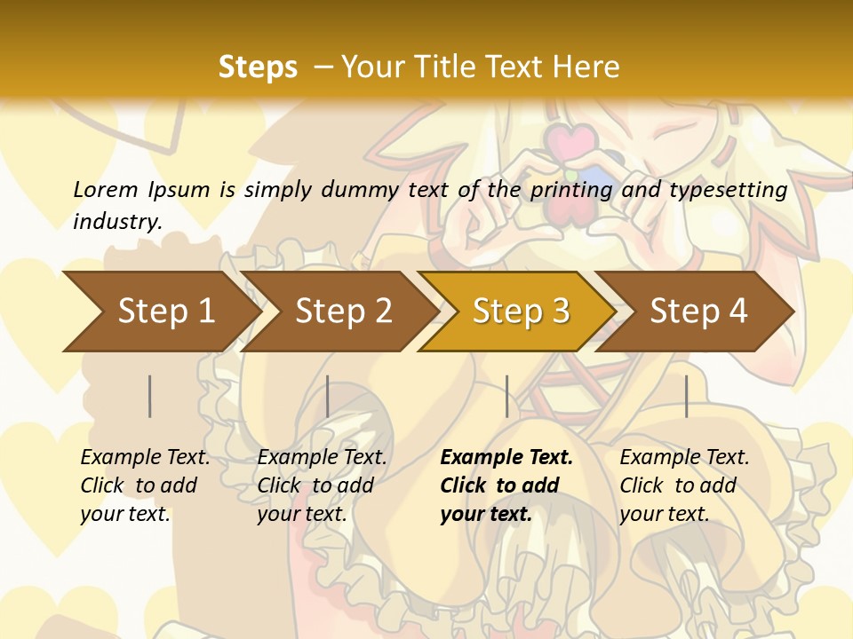 A Girl In A Yellow Dress Is Holding A Teddy Bear PowerPoint Template