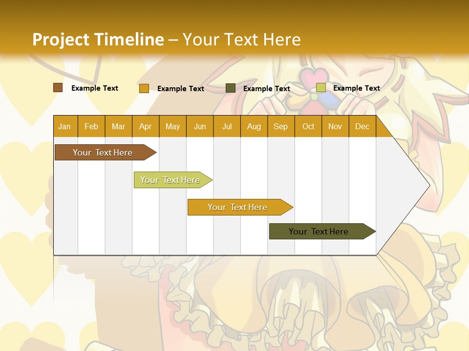 A Girl In A Yellow Dress Is Holding A Teddy Bear PowerPoint Template