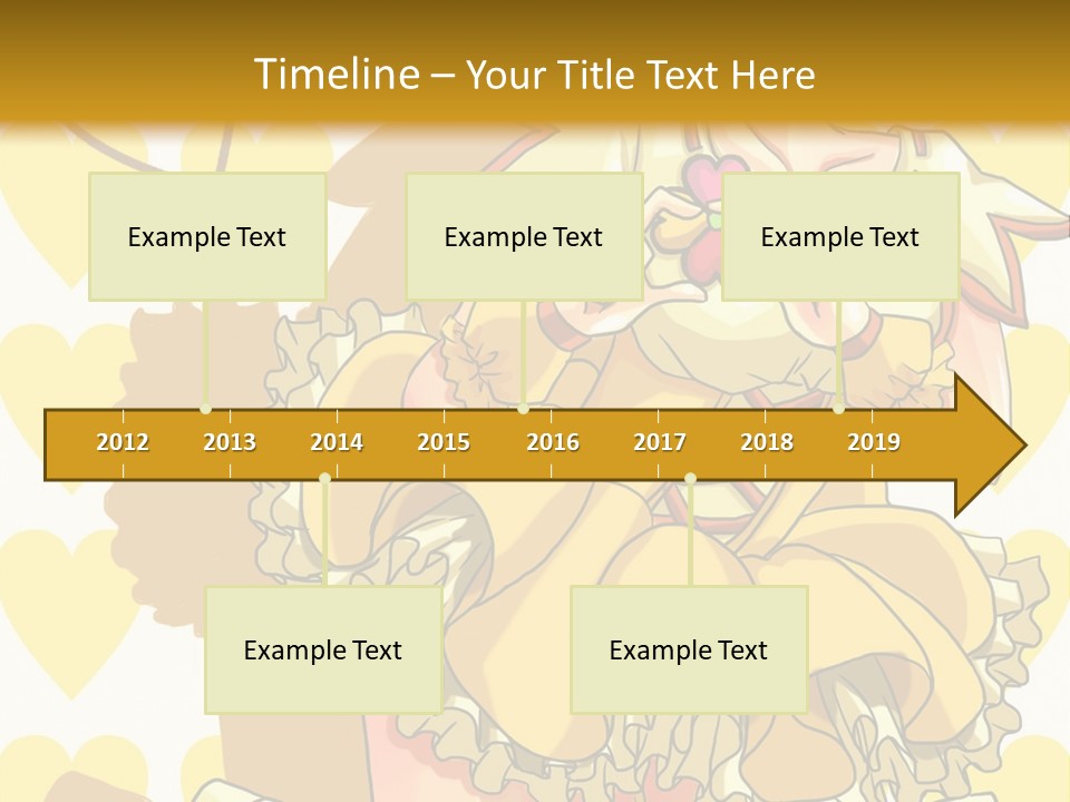 A Girl In A Yellow Dress Is Holding A Teddy Bear PowerPoint Template