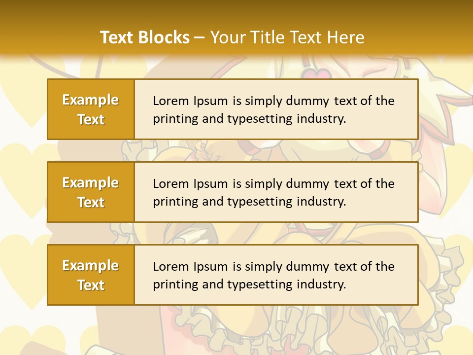 A Girl In A Yellow Dress Is Holding A Teddy Bear PowerPoint Template