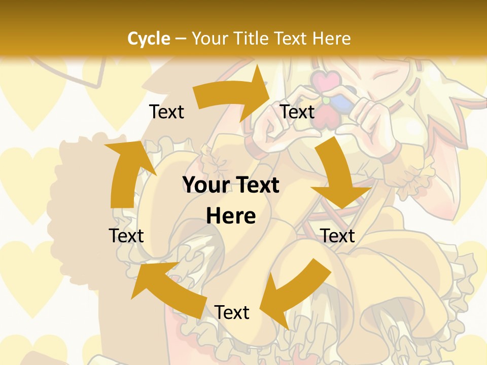 A Girl In A Yellow Dress Is Holding A Teddy Bear PowerPoint Template