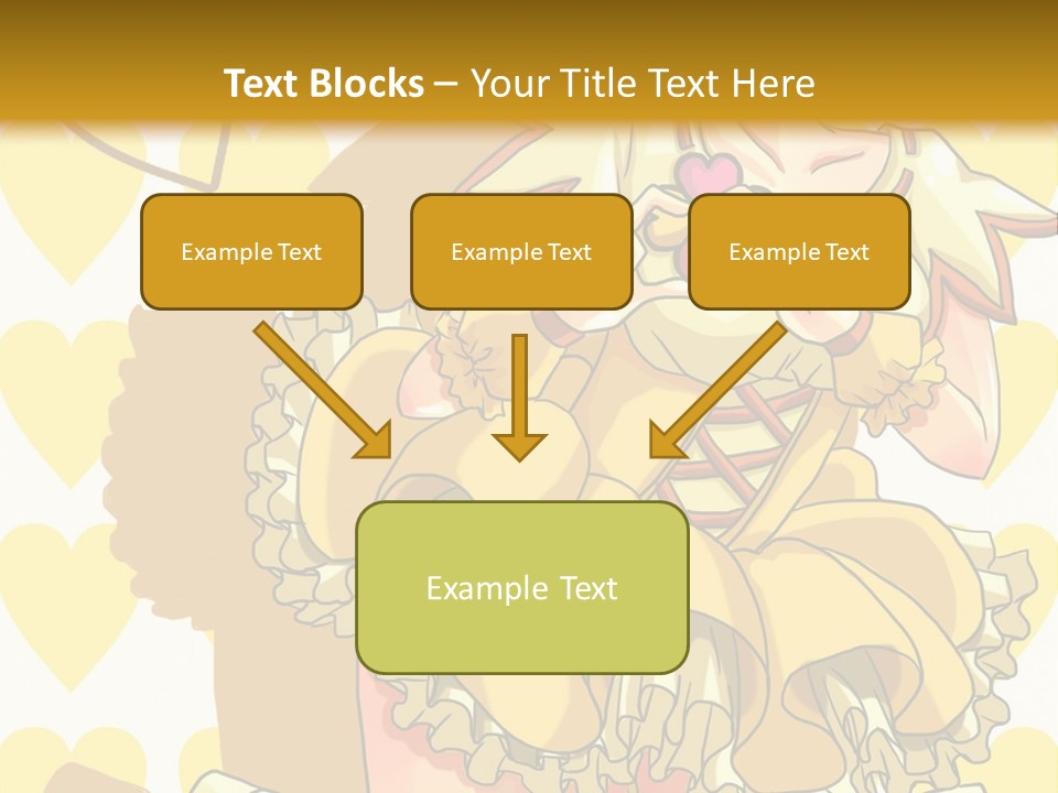 A Girl In A Yellow Dress Is Holding A Teddy Bear PowerPoint Template