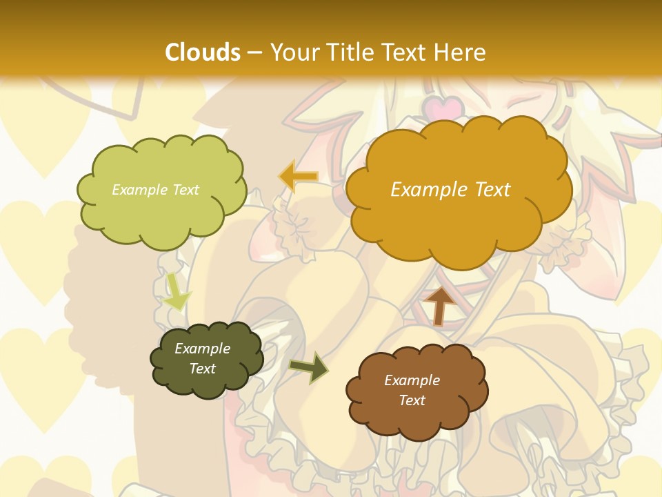 A Girl In A Yellow Dress Is Holding A Teddy Bear PowerPoint Template