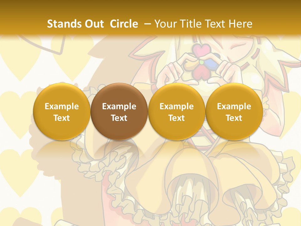 A Girl In A Yellow Dress Is Holding A Teddy Bear PowerPoint Template