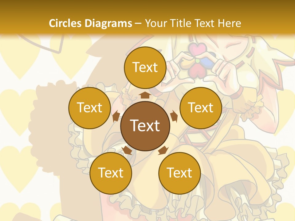 A Girl In A Yellow Dress Is Holding A Teddy Bear PowerPoint Template