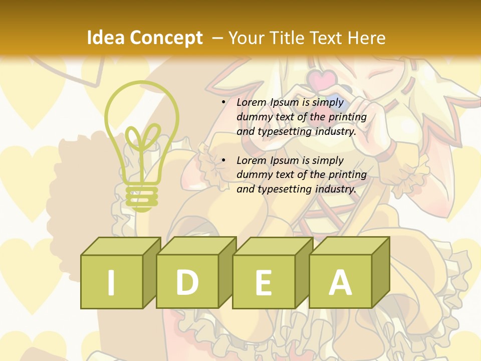 A Girl In A Yellow Dress Is Holding A Teddy Bear PowerPoint Template