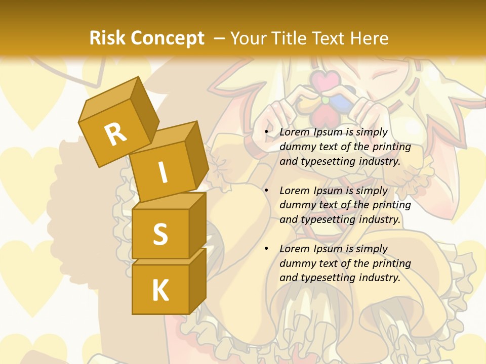 A Girl In A Yellow Dress Is Holding A Teddy Bear PowerPoint Template