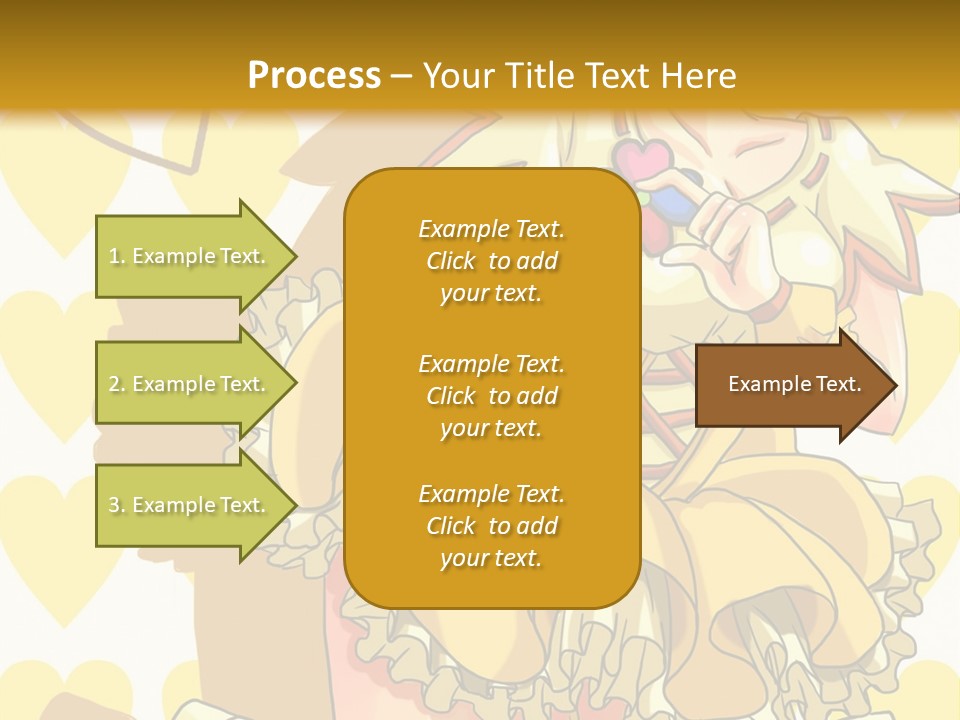 A Girl In A Yellow Dress Is Holding A Teddy Bear PowerPoint Template