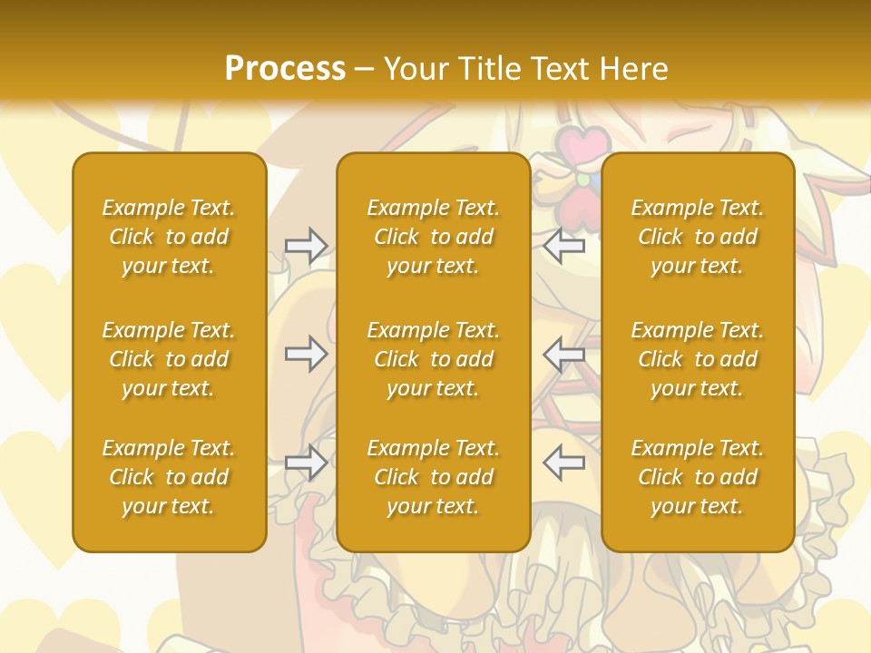 A Girl In A Yellow Dress Is Holding A Teddy Bear PowerPoint Template