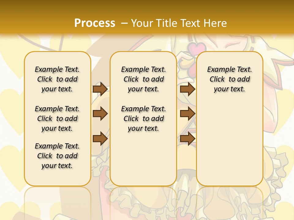 A Girl In A Yellow Dress Is Holding A Teddy Bear PowerPoint Template