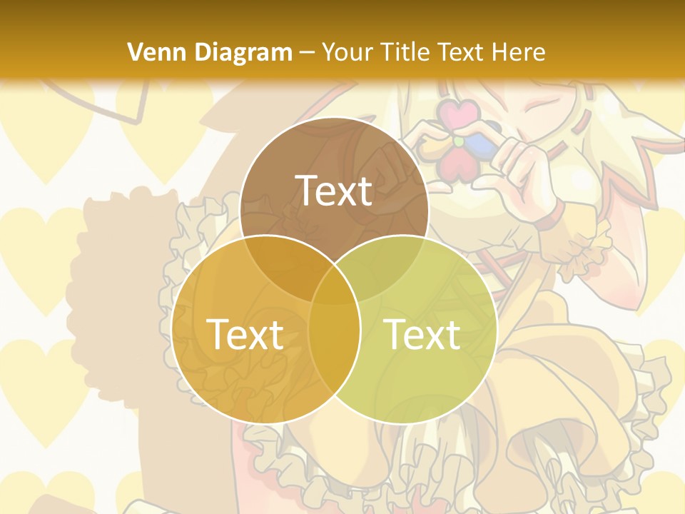 A Girl In A Yellow Dress Is Holding A Teddy Bear PowerPoint Template