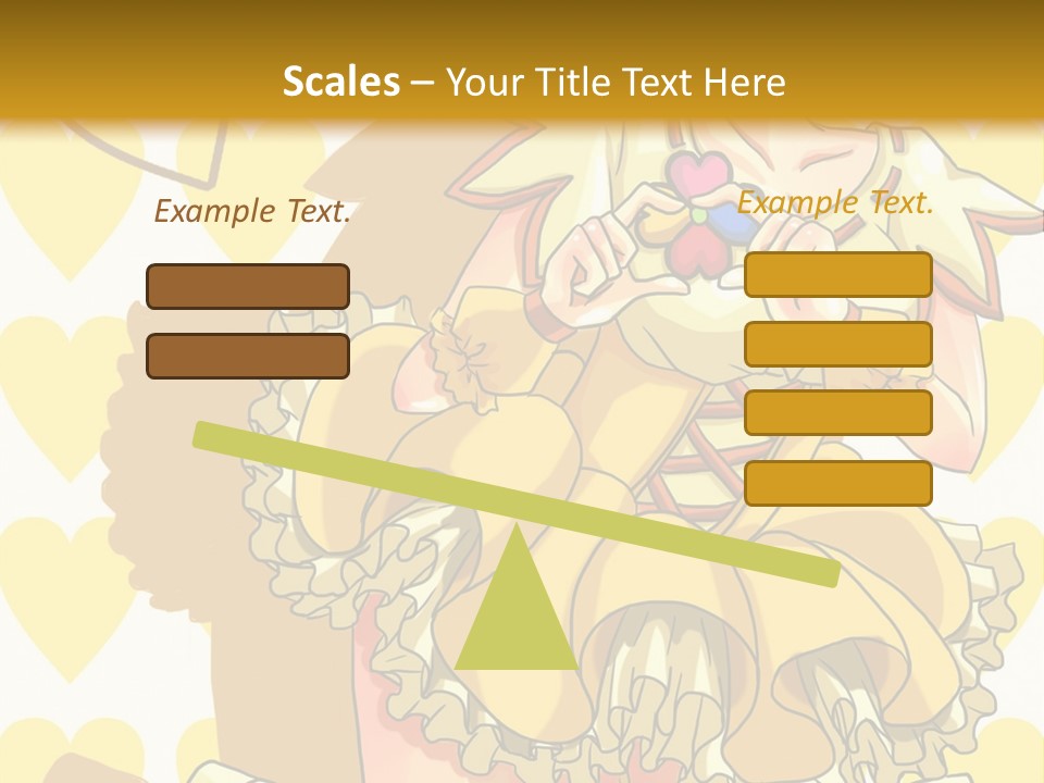 A Girl In A Yellow Dress Is Holding A Teddy Bear PowerPoint Template