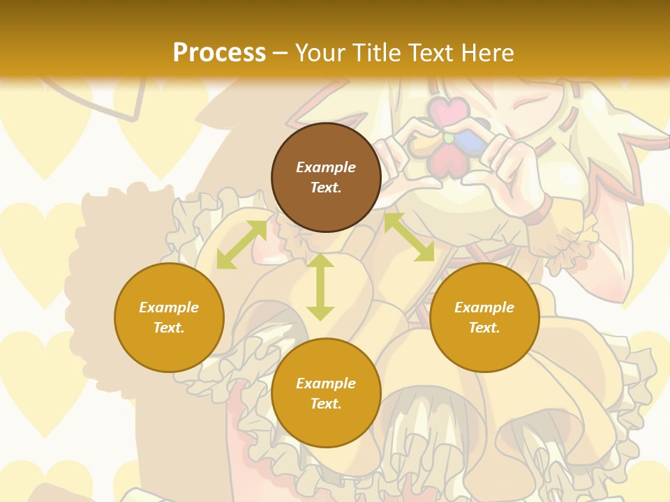 A Girl In A Yellow Dress Is Holding A Teddy Bear PowerPoint Template