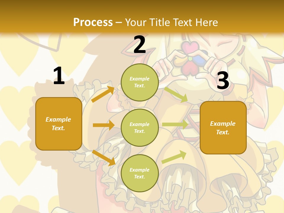 A Girl In A Yellow Dress Is Holding A Teddy Bear PowerPoint Template