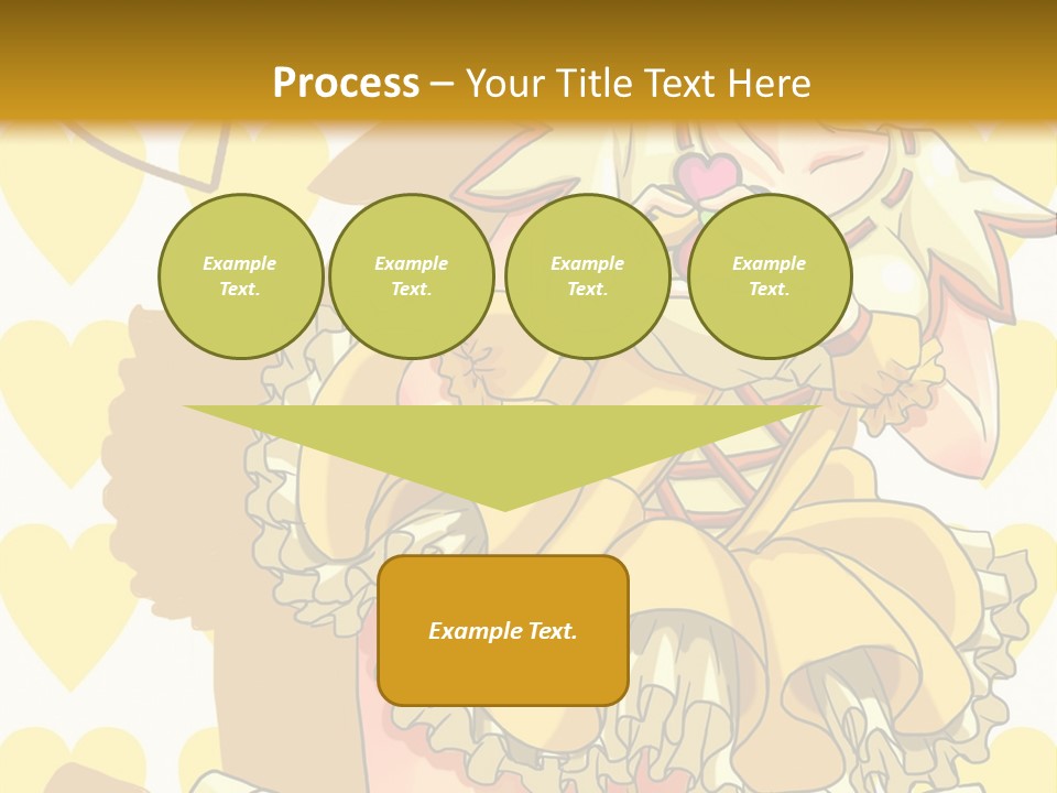 A Girl In A Yellow Dress Is Holding A Teddy Bear PowerPoint Template