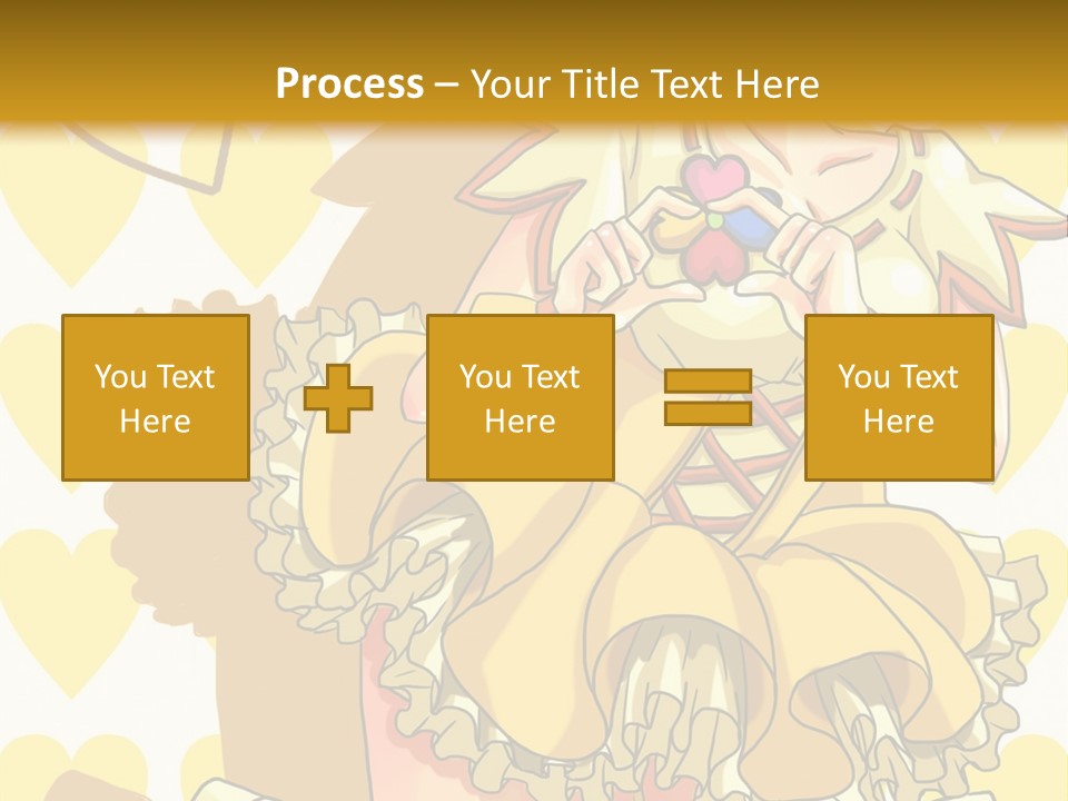 A Girl In A Yellow Dress Is Holding A Teddy Bear PowerPoint Template