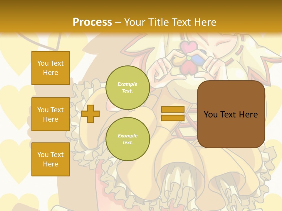 A Girl In A Yellow Dress Is Holding A Teddy Bear PowerPoint Template