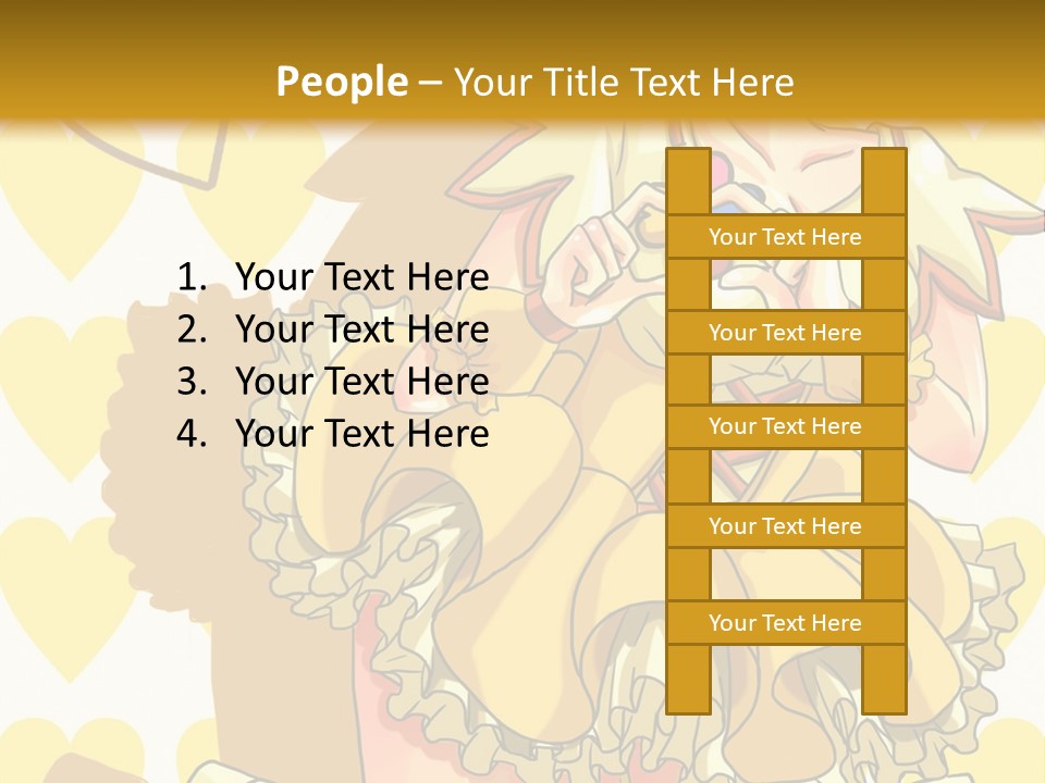 A Girl In A Yellow Dress Is Holding A Teddy Bear PowerPoint Template