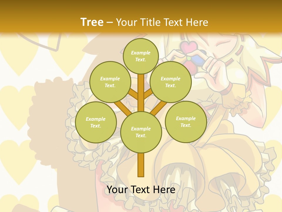 A Girl In A Yellow Dress Is Holding A Teddy Bear PowerPoint Template