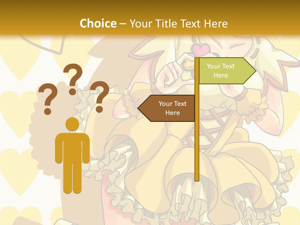 A Girl In A Yellow Dress Is Holding A Teddy Bear PowerPoint Template