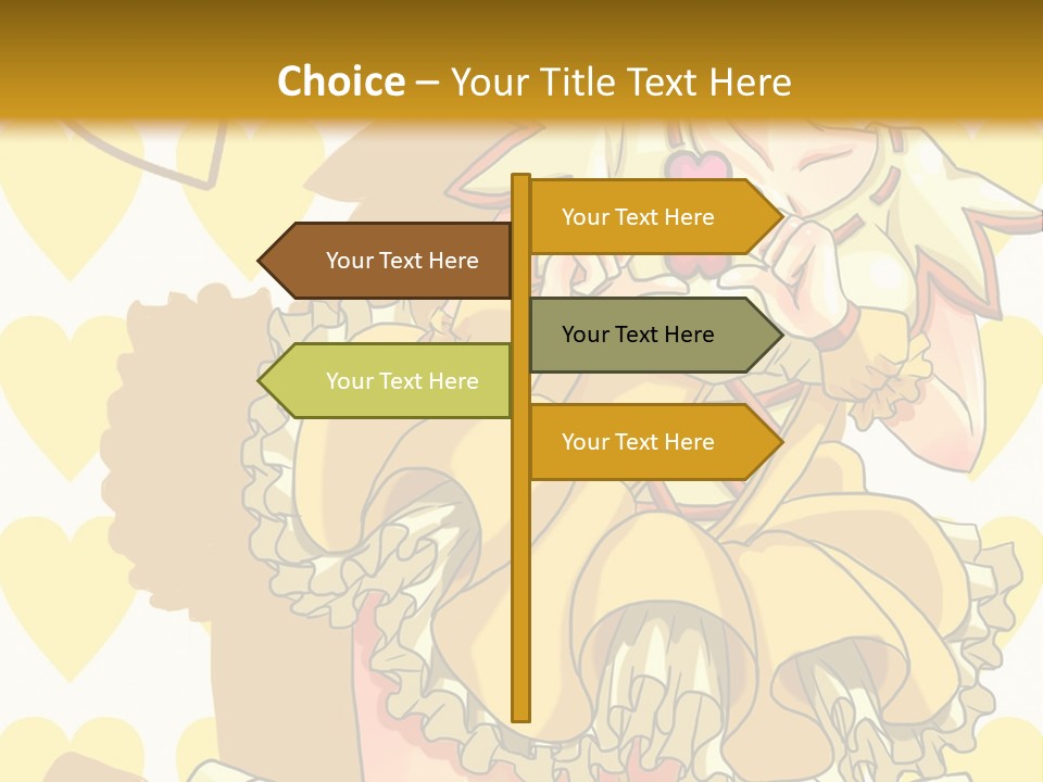 A Girl In A Yellow Dress Is Holding A Teddy Bear PowerPoint Template