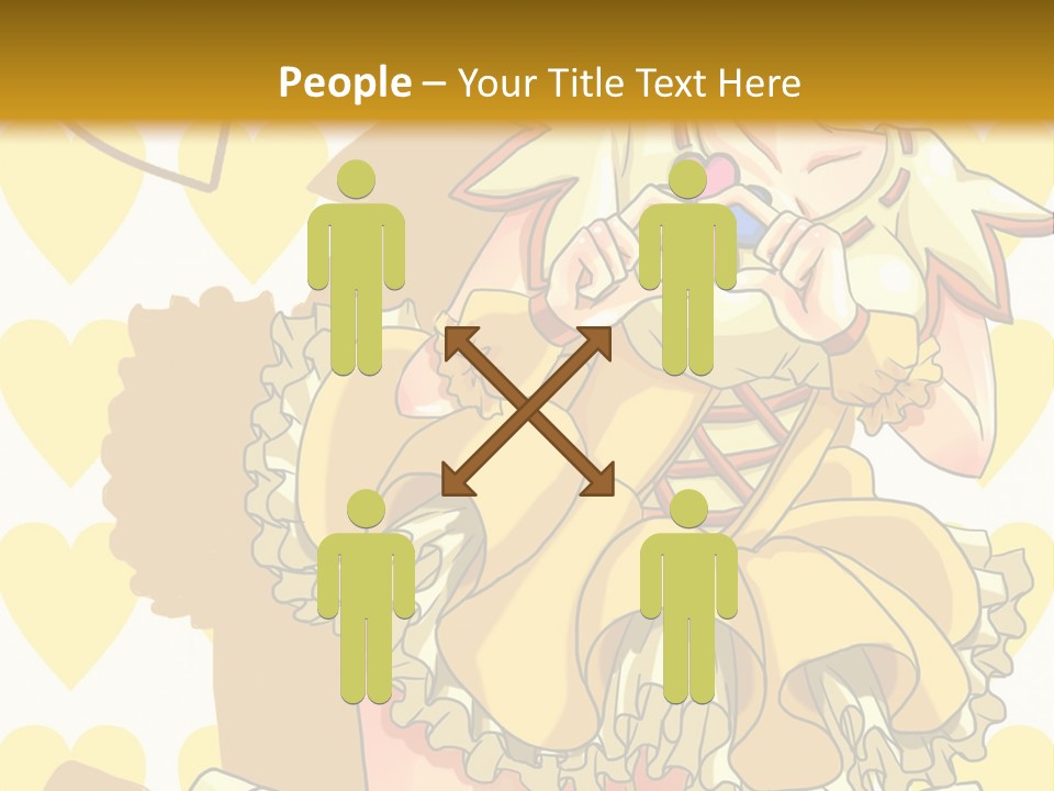 A Girl In A Yellow Dress Is Holding A Teddy Bear PowerPoint Template