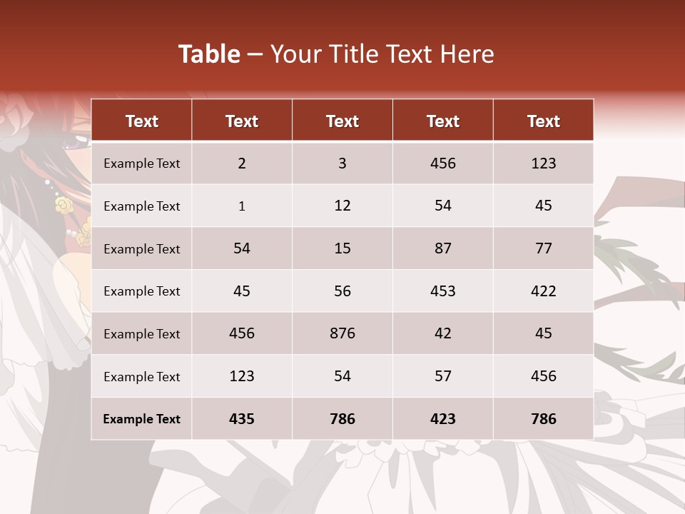 A Woman In A Wedding Dress Holding A Bouquet Of Flowers PowerPoint Template