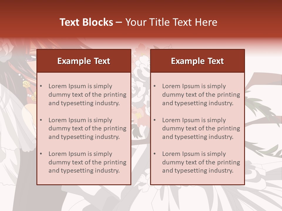 A Woman In A Wedding Dress Holding A Bouquet Of Flowers PowerPoint Template